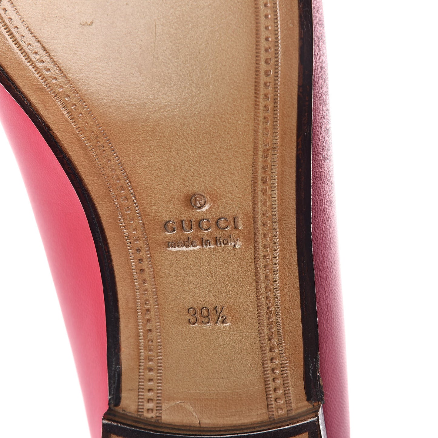 Lambskin Womens Brixton Horsebit Loafers 39.5 Hot Pink