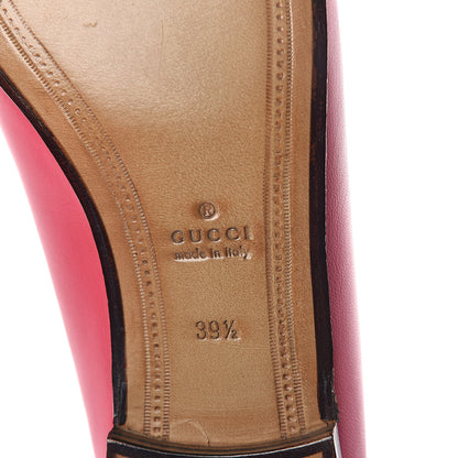 Gucci Lambskin Womens Brixton Horsebit Loafers 39.5 Hot Pink 6 of 7