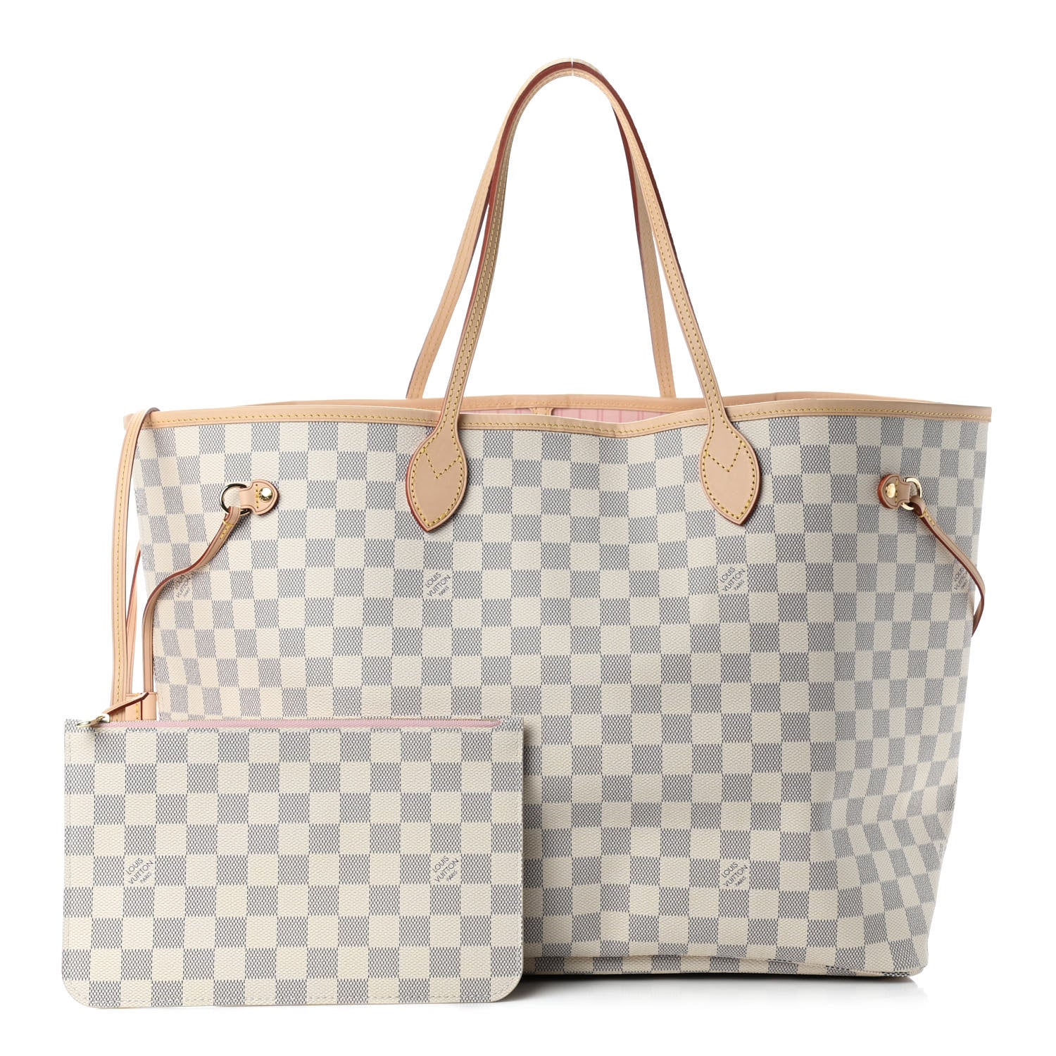 Louis Vuitton Damier Azur Neo Neverfull GM Rose Ballerine 2 of 15