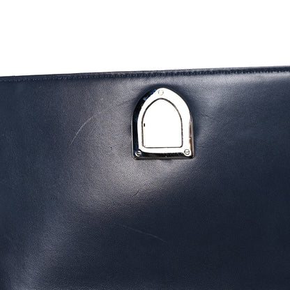 Christian Dior Metallic Patent Micro-Cannage Medium Diorama Flap Bag Blue 13 of 18