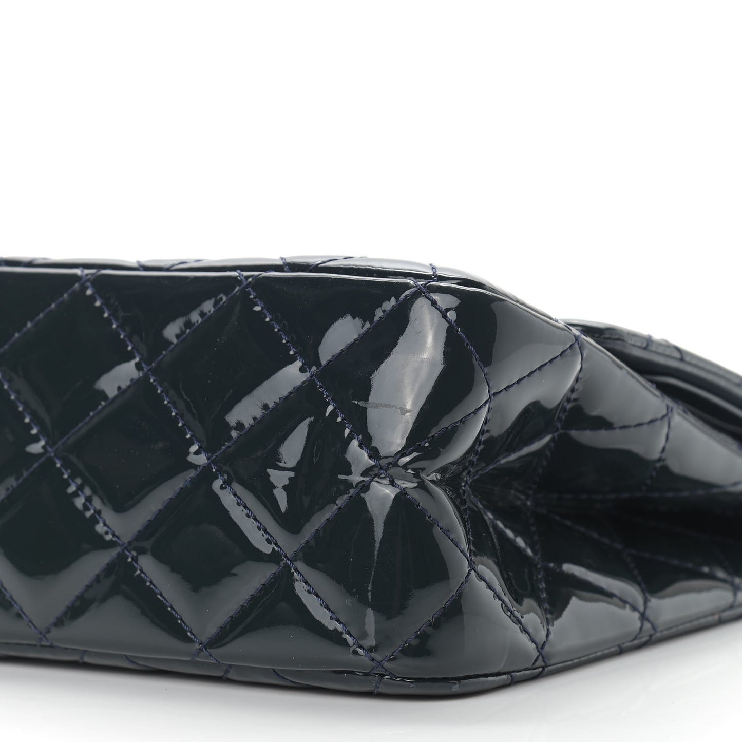 Patent Quilted 2.55 Reissue 227 Flap Dark Blue