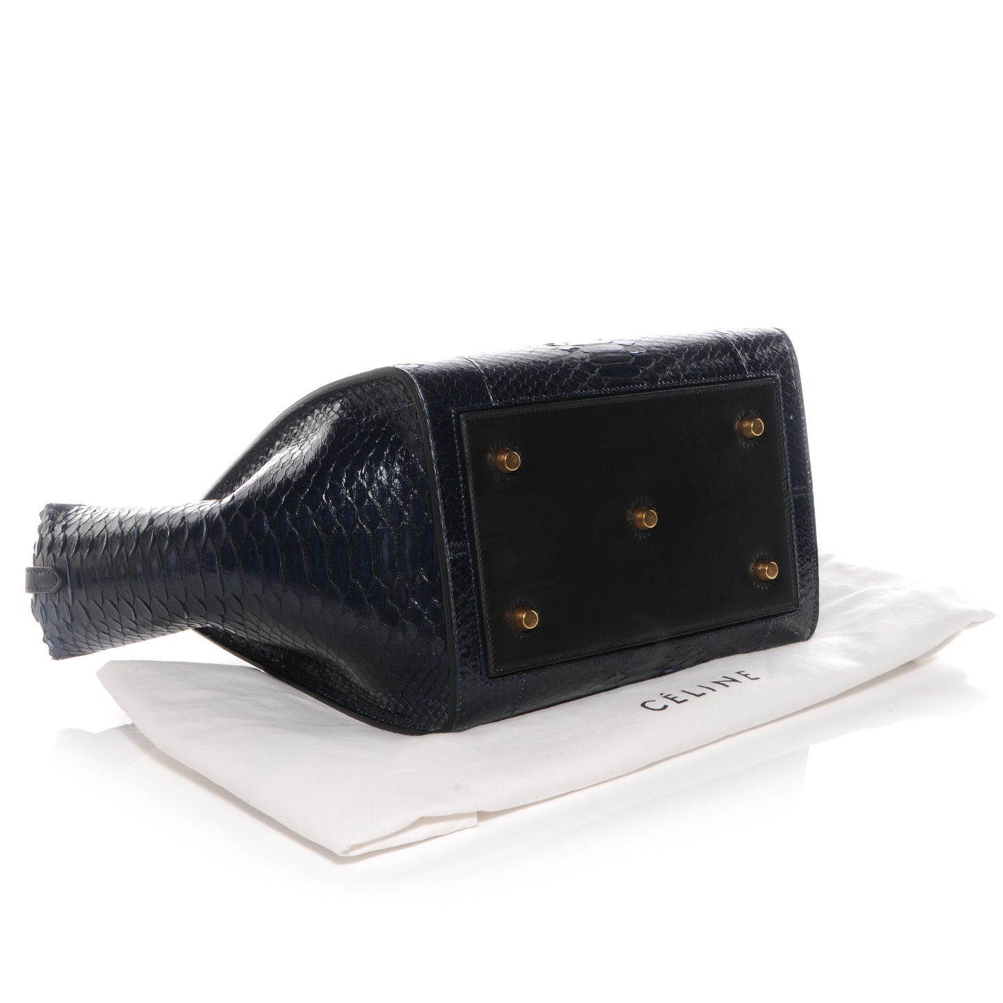 Python Small Tie Knot Tote Navy