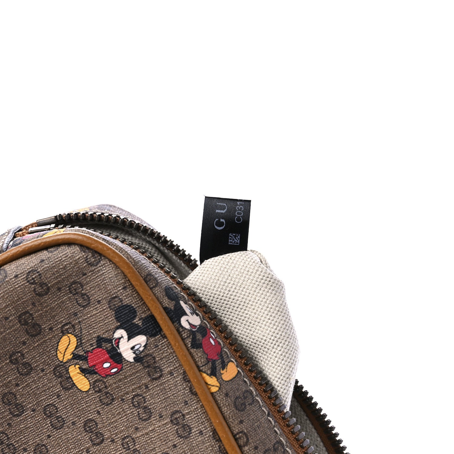 Gucci X DISNEY Mini Vintage GG Supreme Monogram Mickey Mouse Small Belt Bag 85 34 Beige Vintage Sun Oil 8 of 13