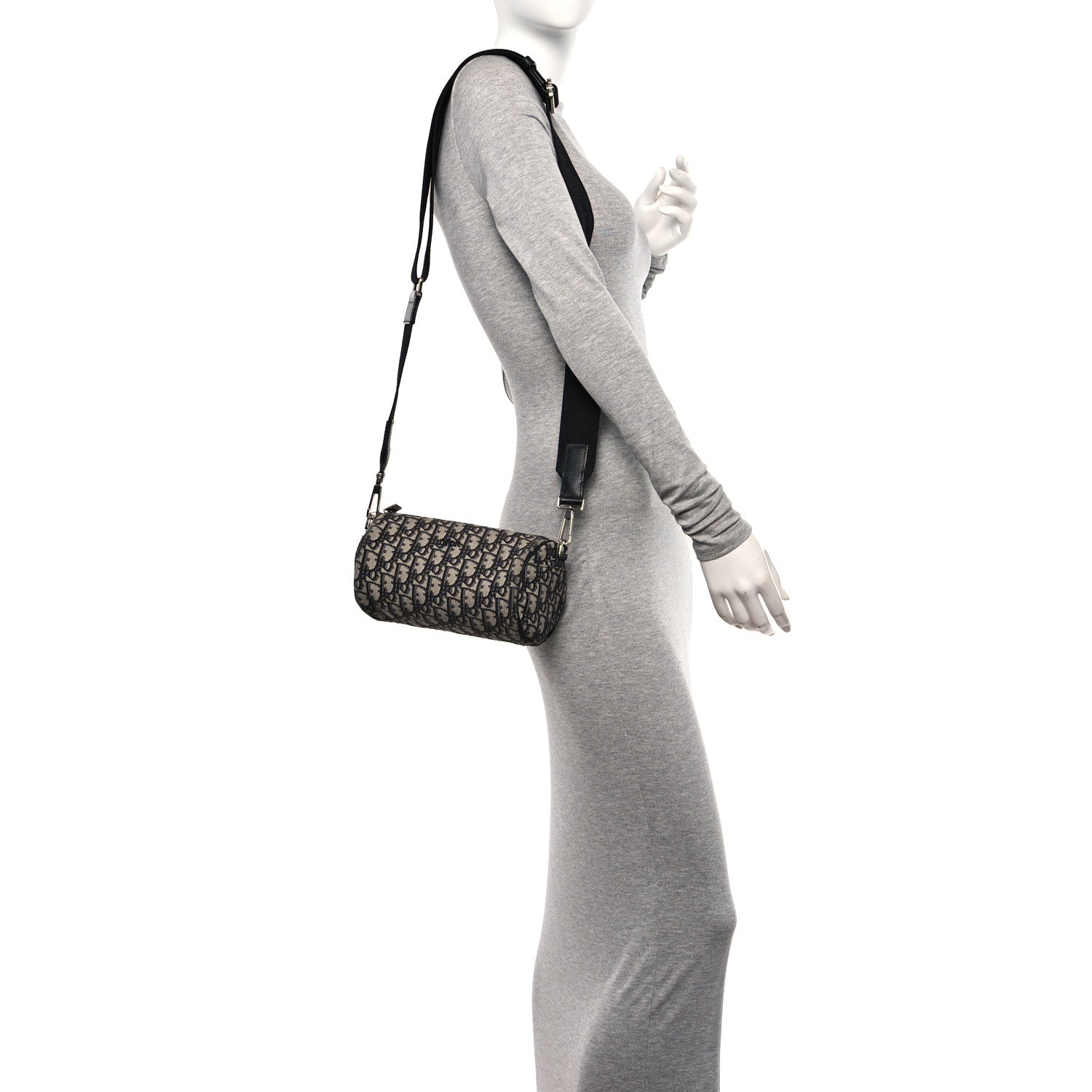 Christian Dior Oblique Roller Messenger Bag Blue 2 of 9