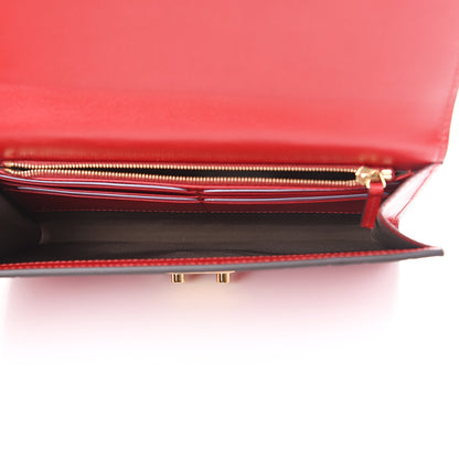 Gucci Guccissima Padlock Clutch Hibiscus Red 4 of 6