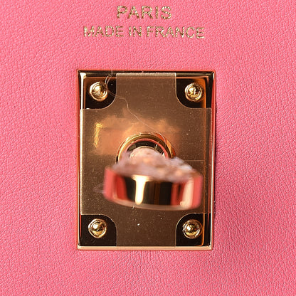 Hermes Swift Kelly Retourne 25 Rose Lipstick 15 of 37