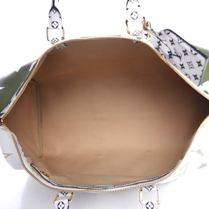 Louis Vuitton Monogram Giant Keepall Bandouliere 50 Kaki Beige 6 of 12