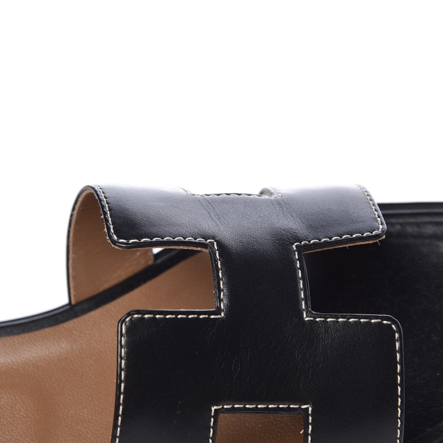 Box Calfskin Oran Sandals 37 Black