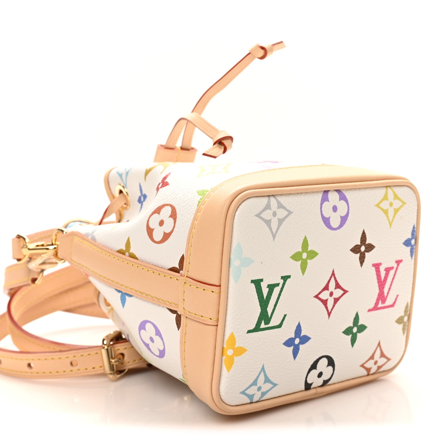Louis Vuitton LV X TM Monogram Multicolor Nano Noe NV White 8 of 9