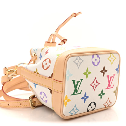 Louis Vuitton LV X TM Monogram Multicolor Nano Noe NV White 8 of 9