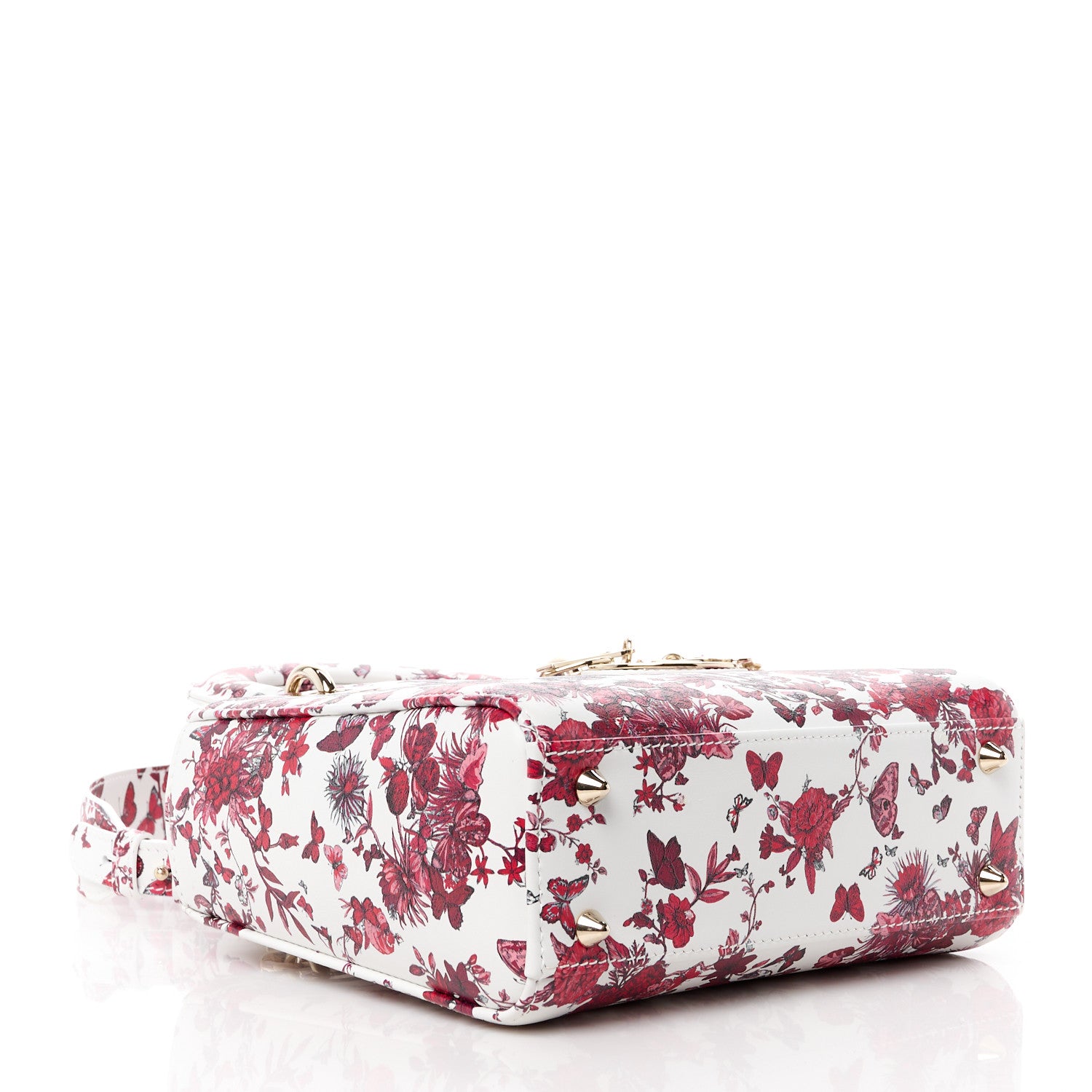 Christian Dior Calfskin Le Coeur Des Papillons Small My ABCDior Lady Dior White Multicolor 4 of 10