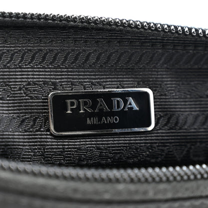 Prada Tessuto Nylon Saffiano Wristlet Black 6 of 8