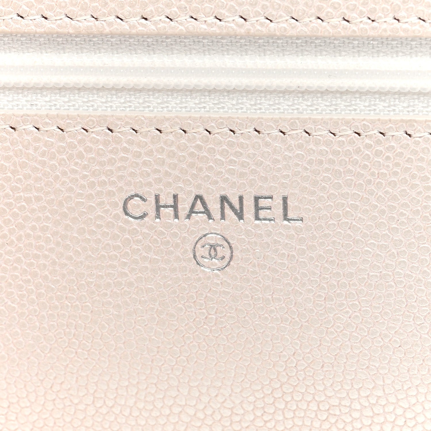 Chanel Iridescent Caviar Quilted Golden Class Wallet On Chain WOC White 6 of 9