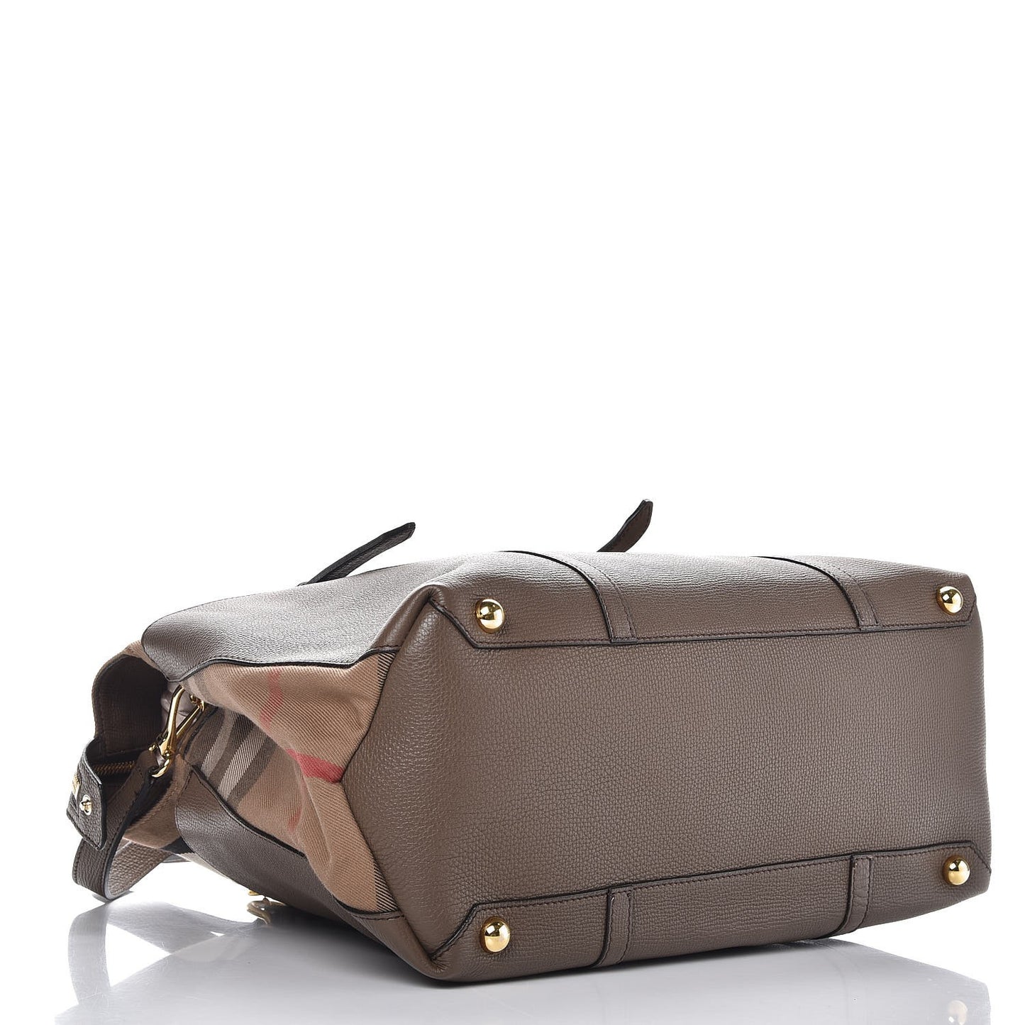 Grainy Calfskin House Check Mason Diaper Tote