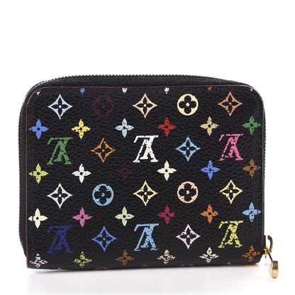 Louis Vuitton Monogram Multicolor Zippy Coin Purse Black 3 of 12