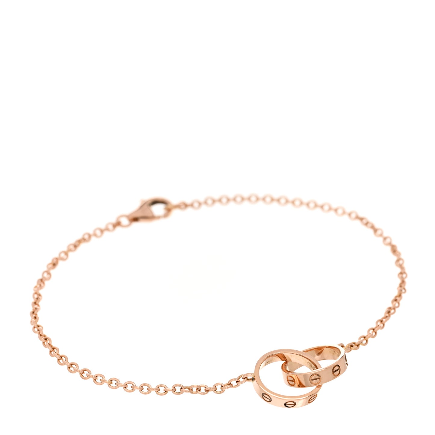 18K Pink Gold Interlocking LOVE Bracelet