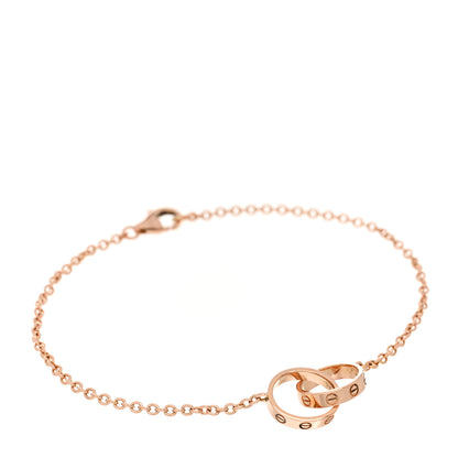 Cartier 18K Pink Gold Interlocking LOVE Bracelet 1 of 4