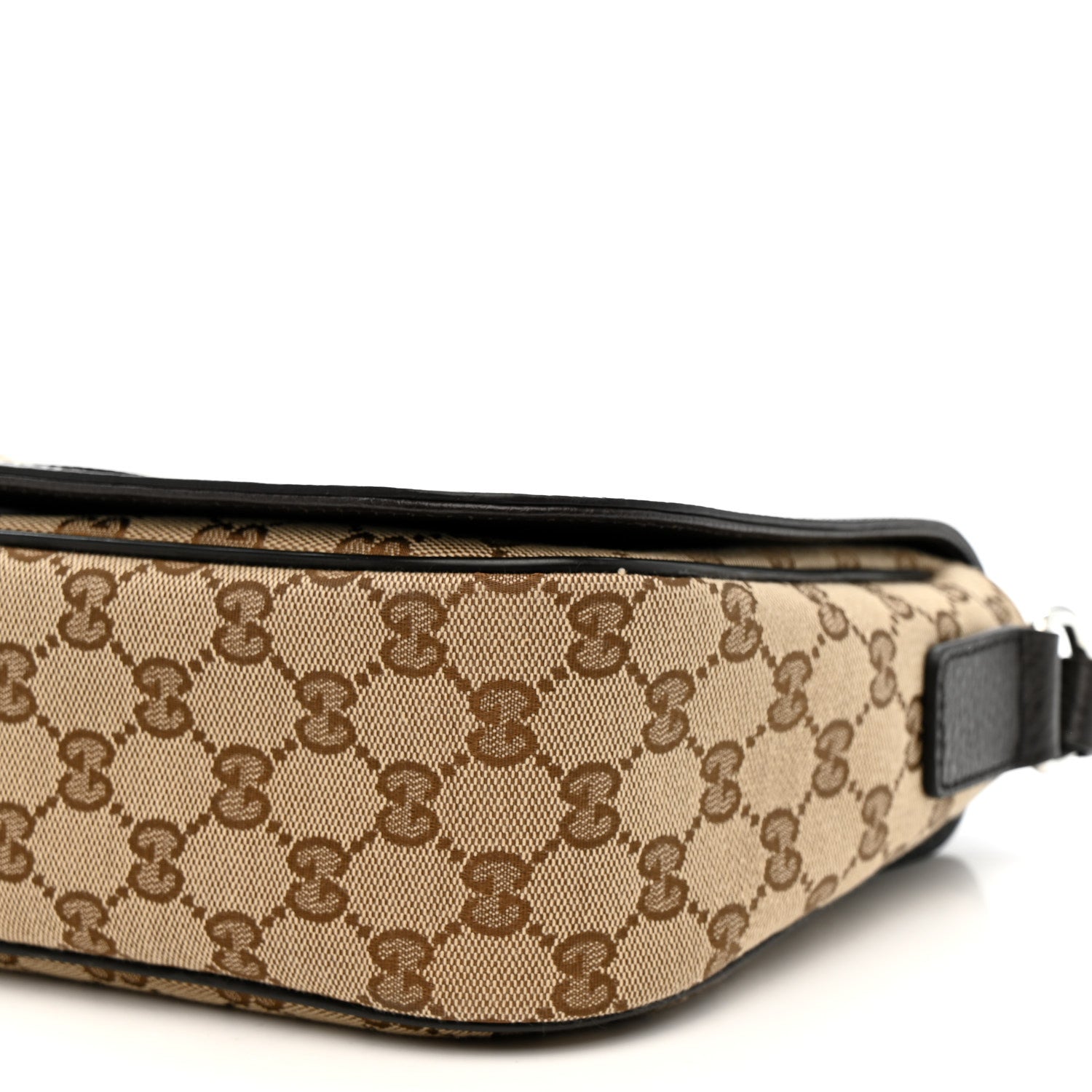 Gucci Monogram Flap Messenger Bag Beige Dark Brown 10 of 10