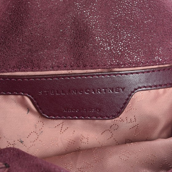 Stella McCartney Shaggy Deer Mini Falabella Fold Over Tote Plum 7 of 10