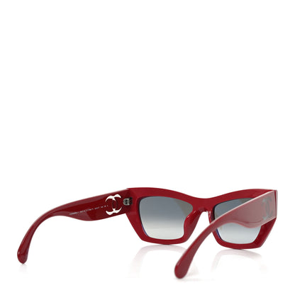 Chanel Acetate Cat Eye Sunglasses 5527-A Red 4 of 7