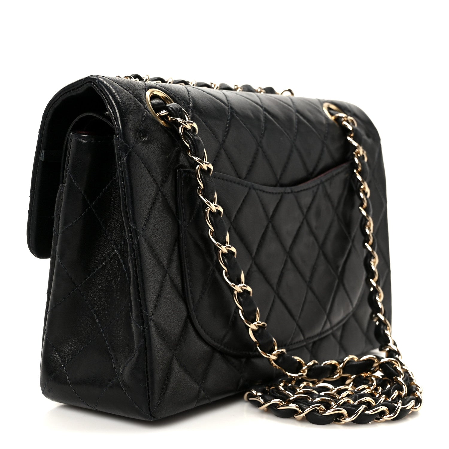 Chanel Lambskin Quilted Small Double Flap Black 3 of 12