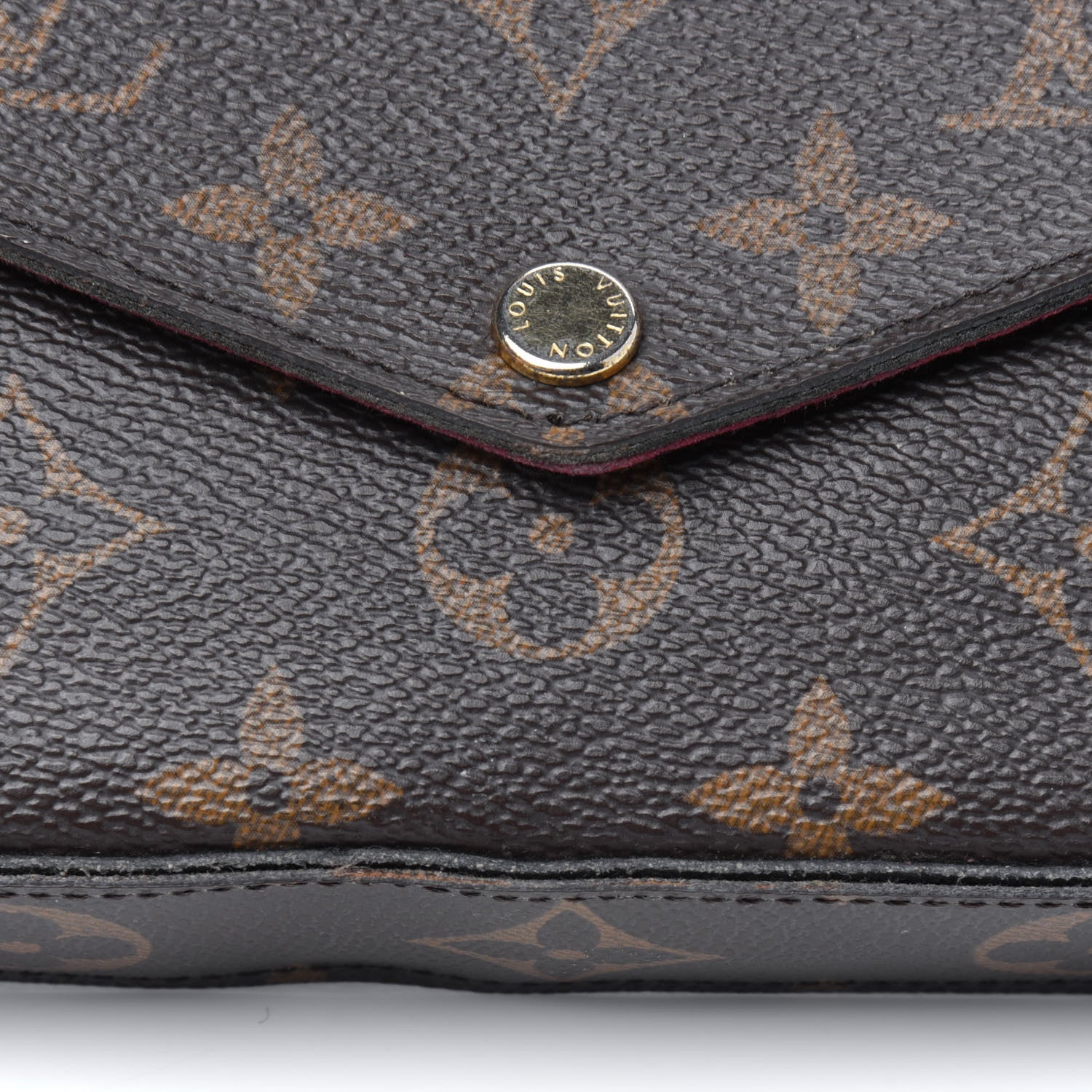 Louis Vuitton Monogram Pochette Felicie Chain Wallet Fuchsia 12 of 16