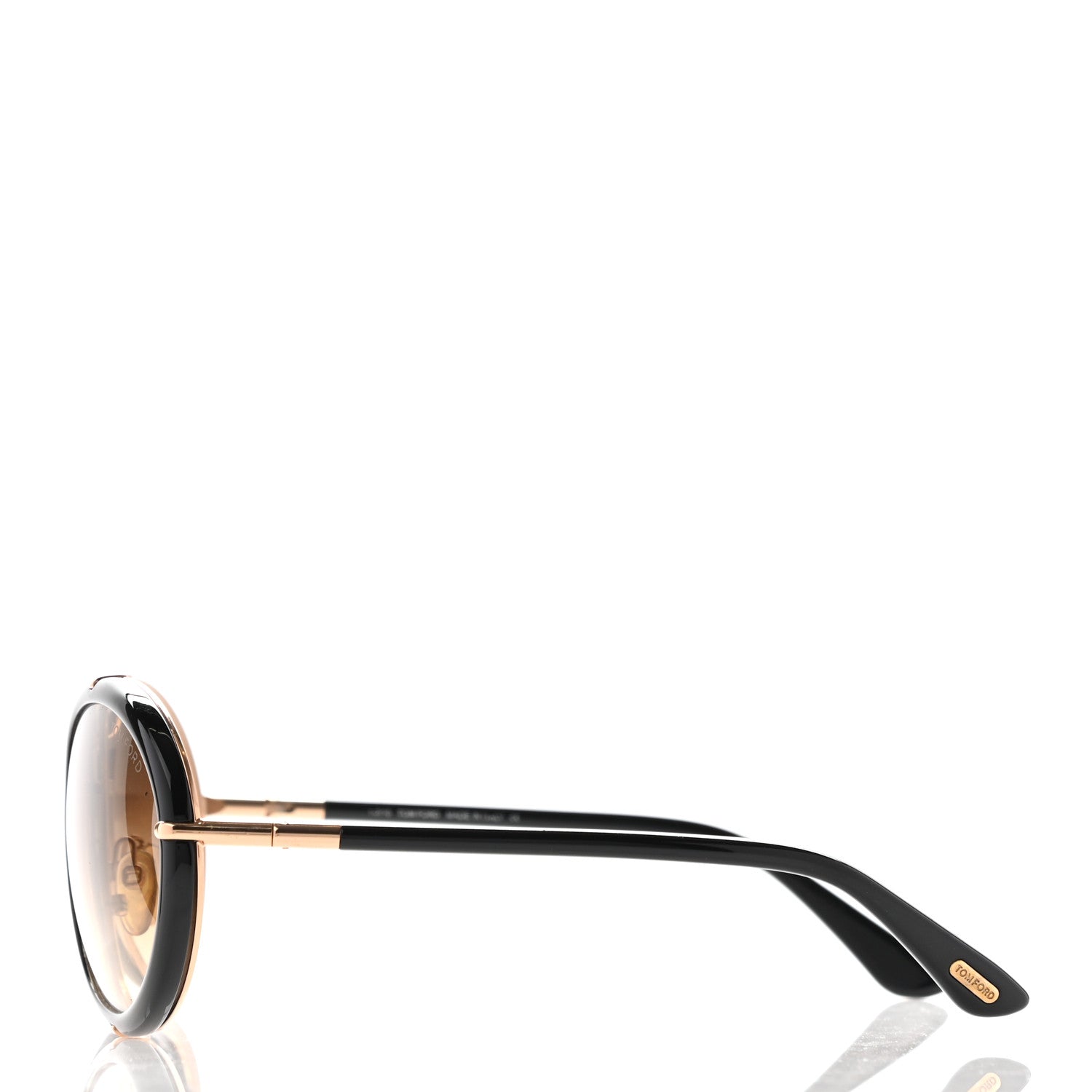 Tom Ford Mia Soft Rounded Sunglasses TF136 Black 3 of 10
