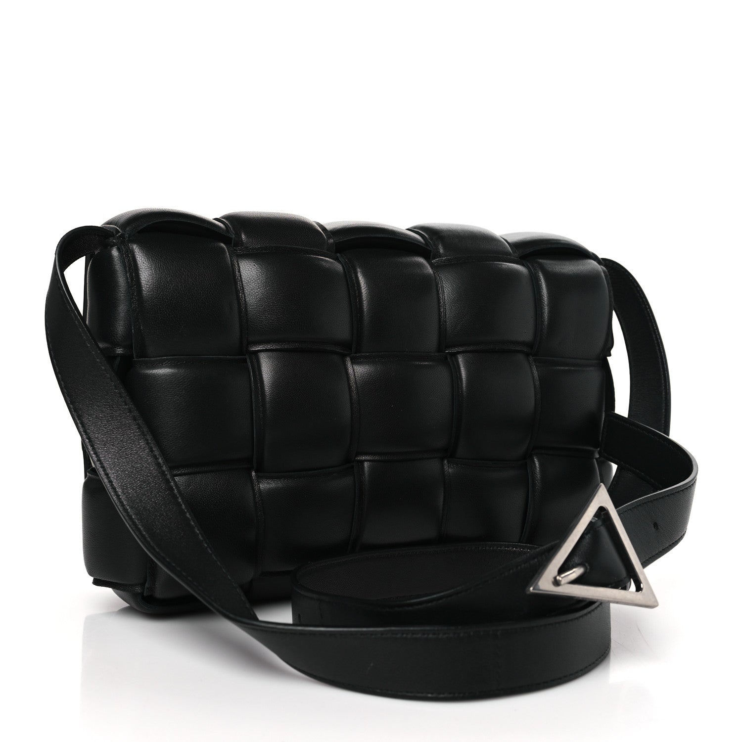 Bottega Veneta Nappa Maxi Intreccio Padded Cassette Crossbody Bag Black 3 of 9
