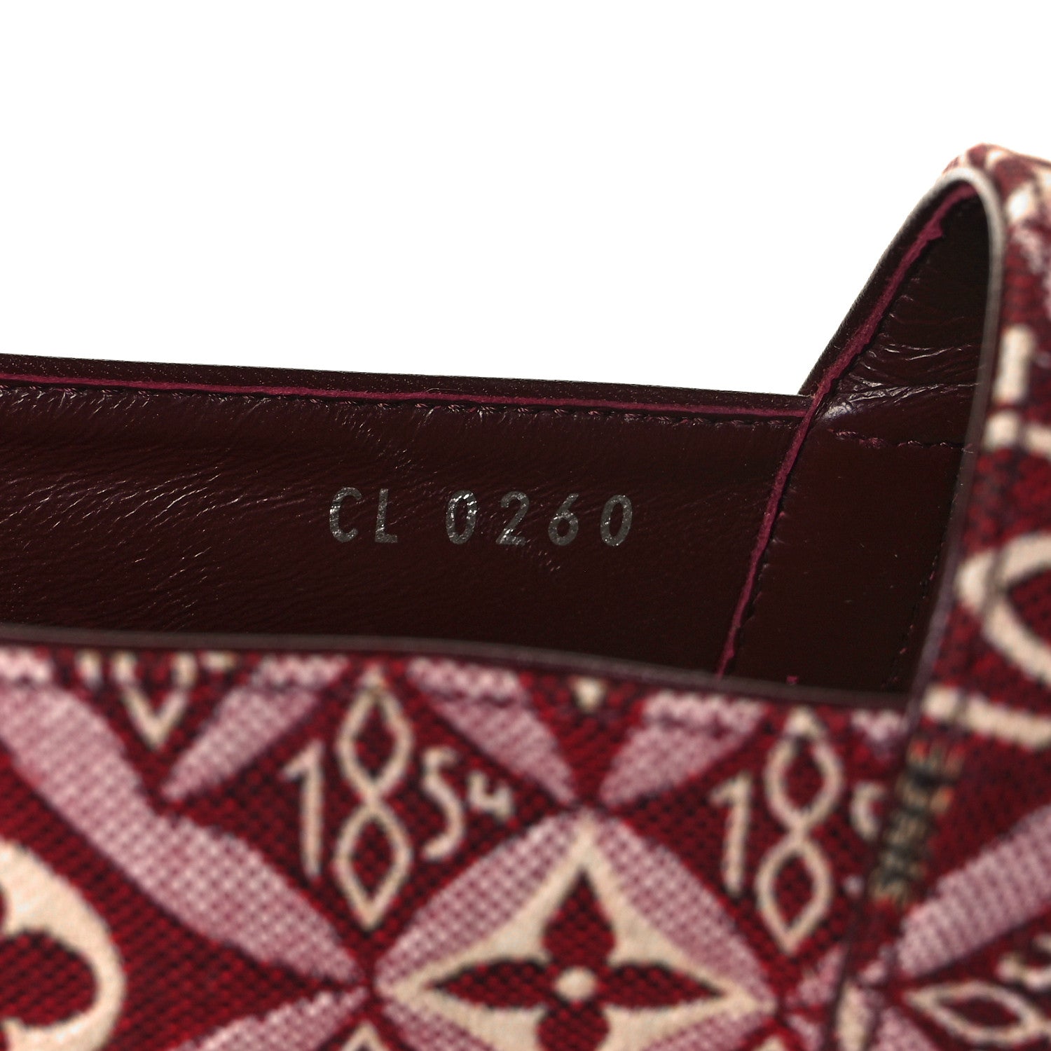 Louis Vuitton Jacquard Since 1854 Starboard Espadrille Flats 37.5 Bordeaux 8 of 8