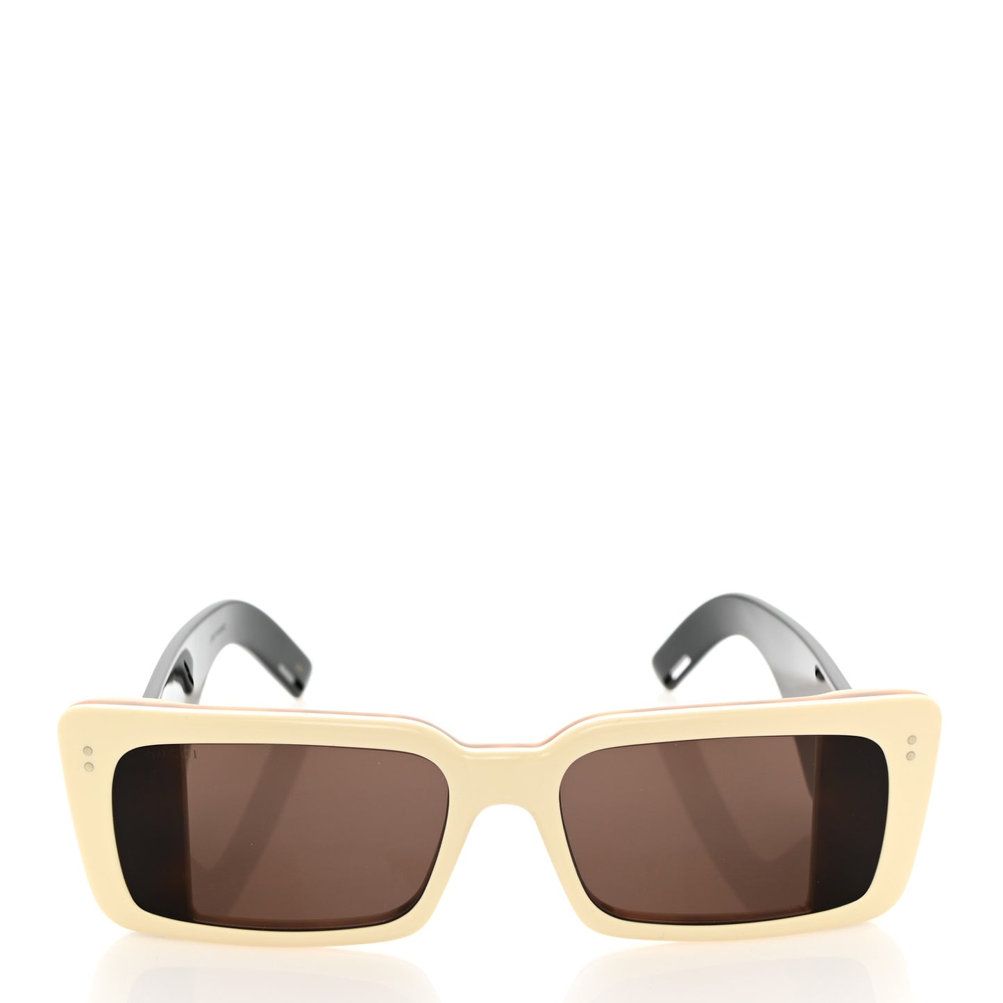 Acetate Rectangular Flap GG0543S Sunglasses White Black