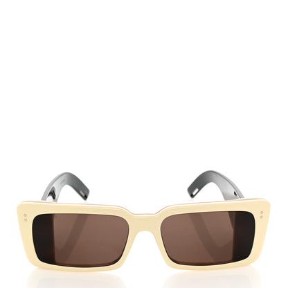 Gucci Acetate Rectangular Flap GG0543S Sunglasses White Black 2 of 8