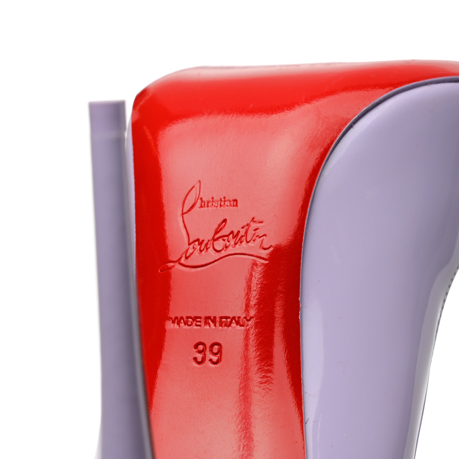 Christian Louboutin Patent Hot Chick 100 Pumps 39 Lilac Smoke 7 of 8
