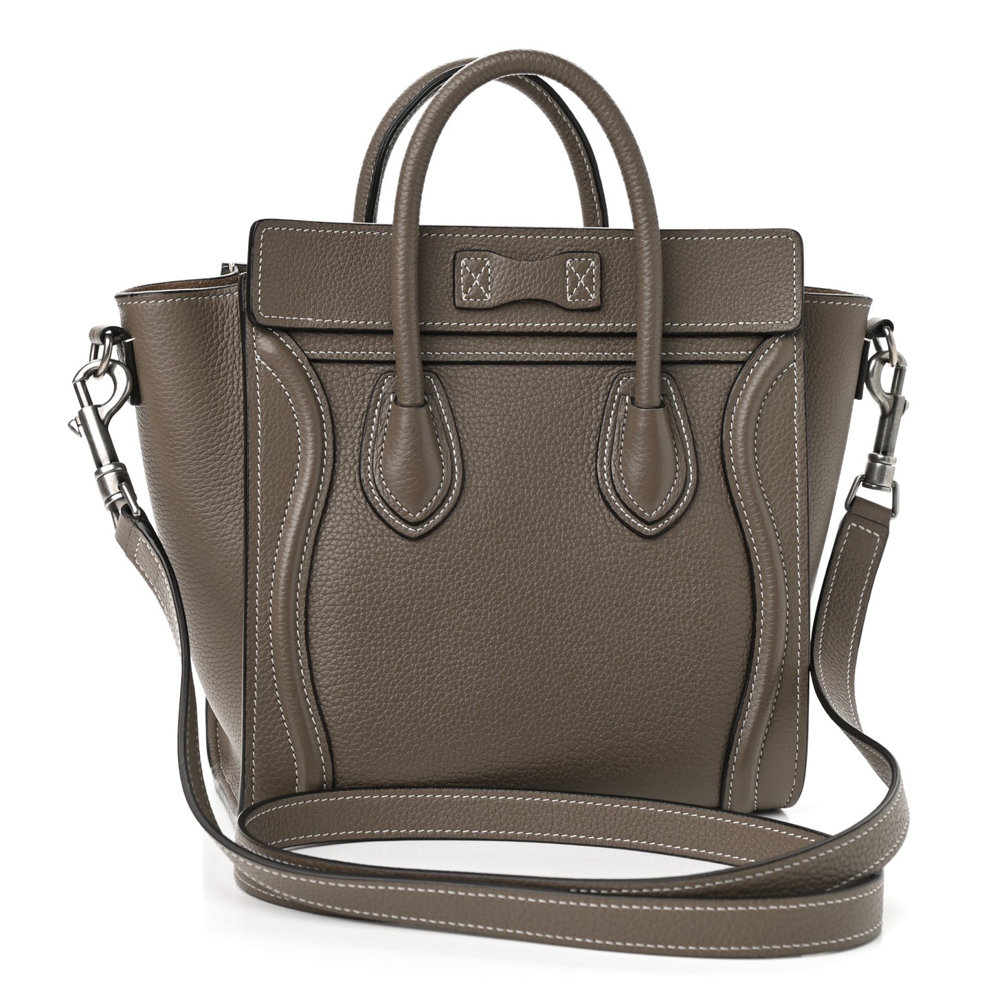 Drummed Calfskin Nano Luggage Souris