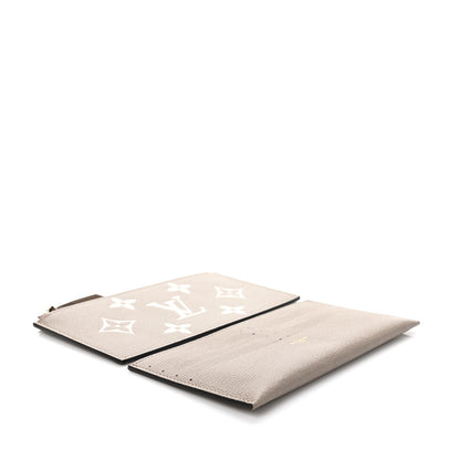 Louis Vuitton Empreinte Monogram Giant Felicie Pochette Tourterelle Creme 6 of 11
