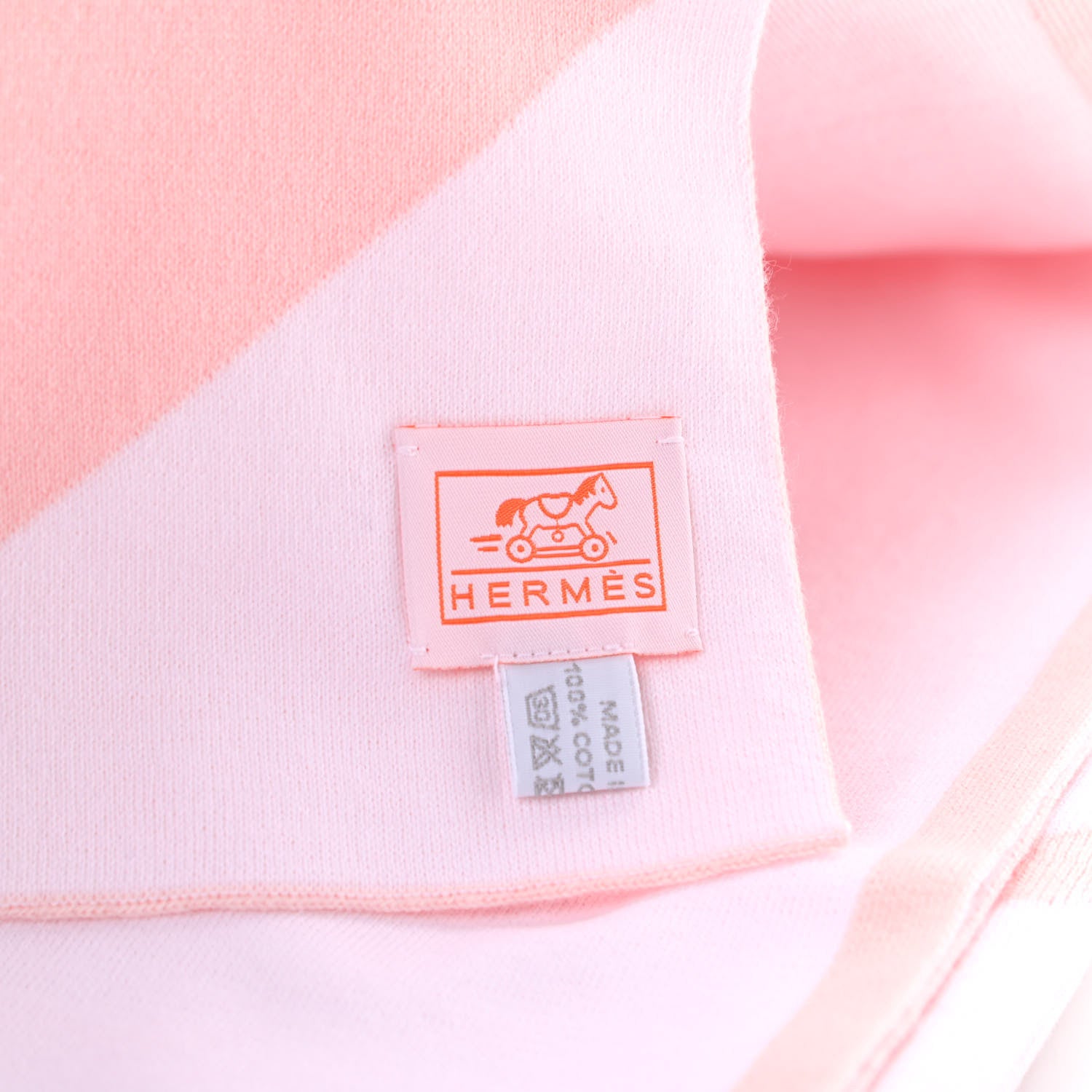 Hermes Cotton Adada Knit Baby Blanket Rose Lilac 3 of 4