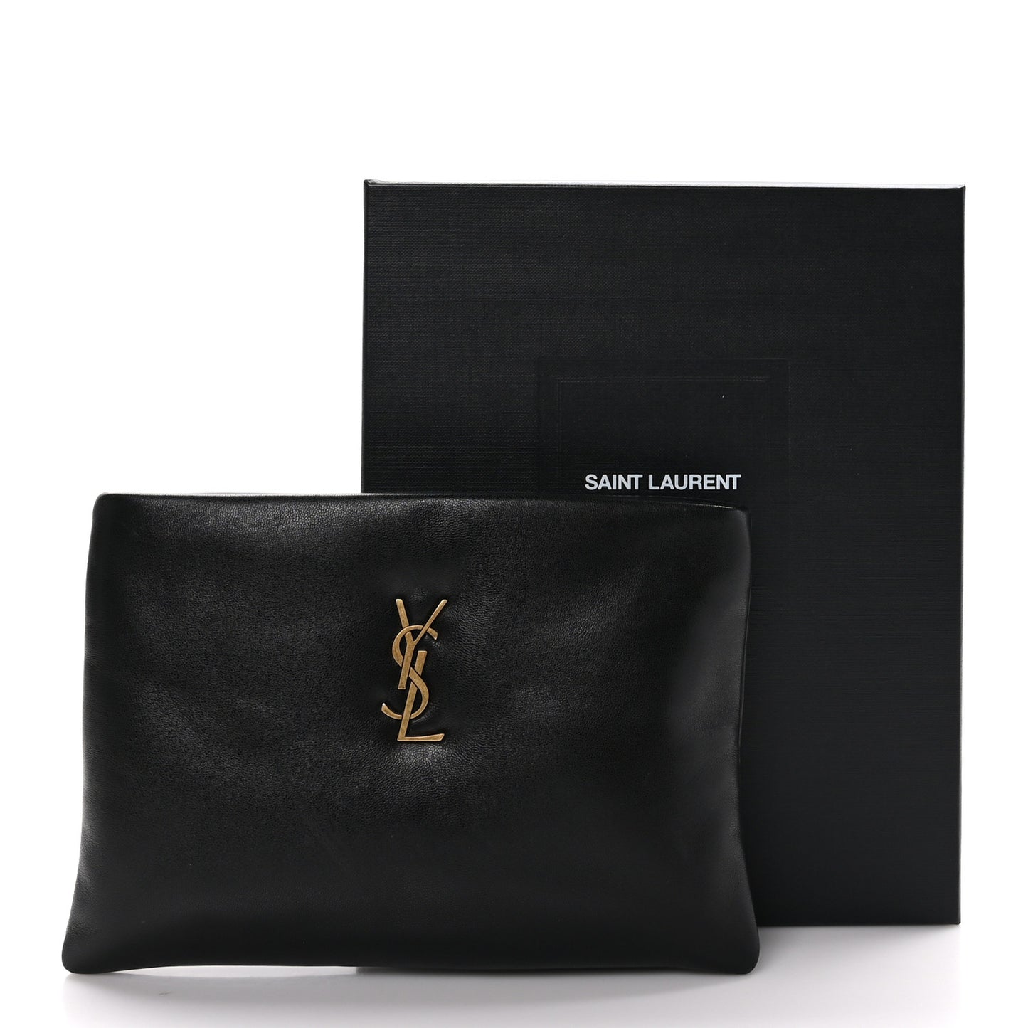 Lambskin Small Calypso Pouch Black