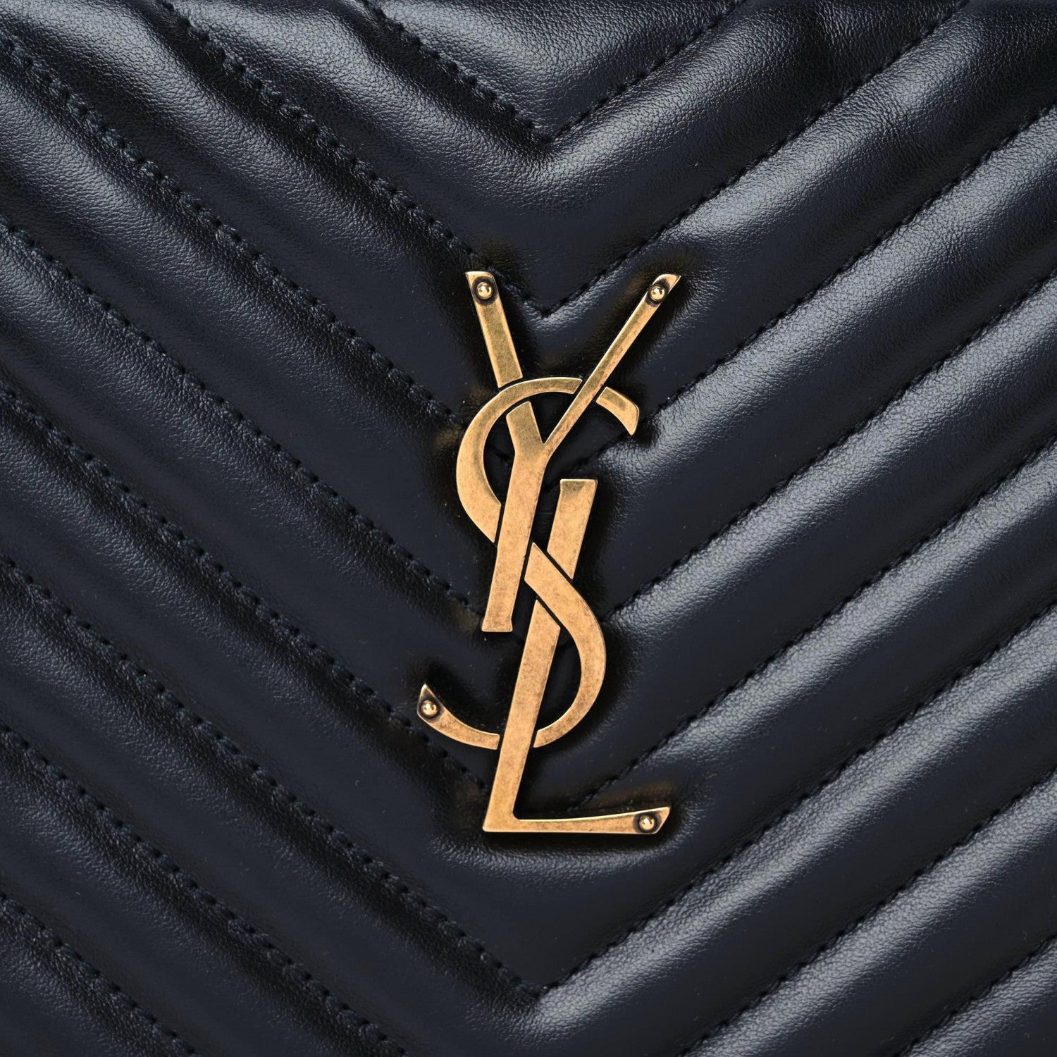 Saint Laurent Calfskin Matelasse Monogram Lou Camera Bag Black 11 of 11