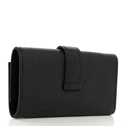 Hermes Epsom Bearn Multicles 4 Key Holder Black 4 of 6