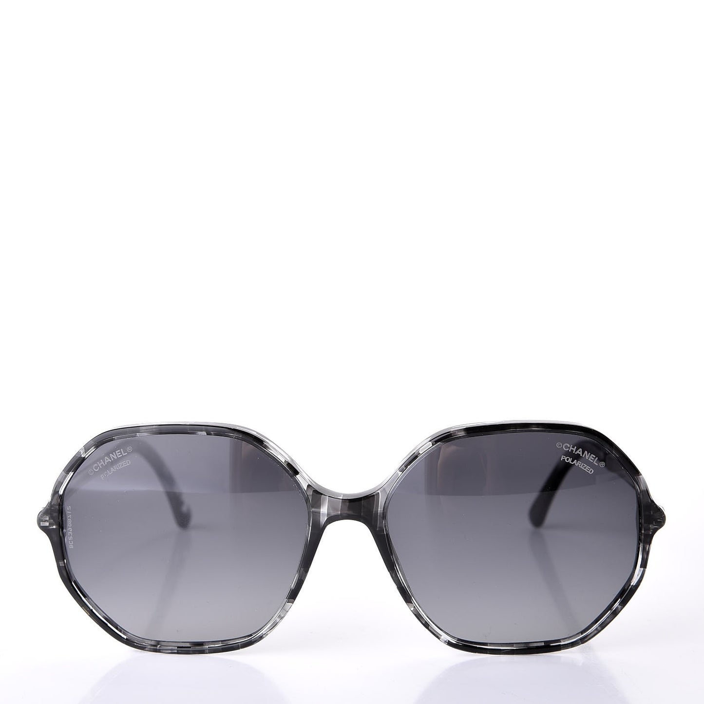 CC Polarized Oversized Sunglasses 5345 Black Grey
