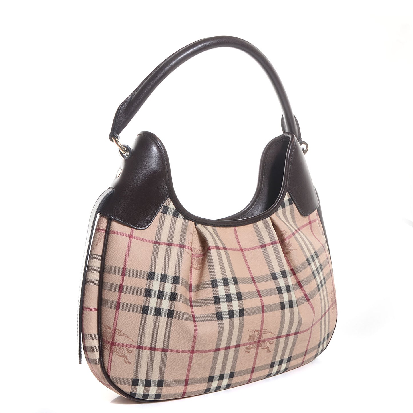 Haymarket Check Small Brooklyn Hobo Brown