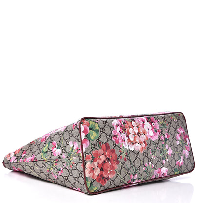 Gucci Soft GG Supreme Monogram Blooms Medium Crossbody Tote Beige Multicolor Dry Rose 3 of 8