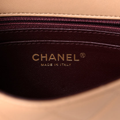 Chanel Lambskin Mini Chic With Me Flap Beige 7 of 12