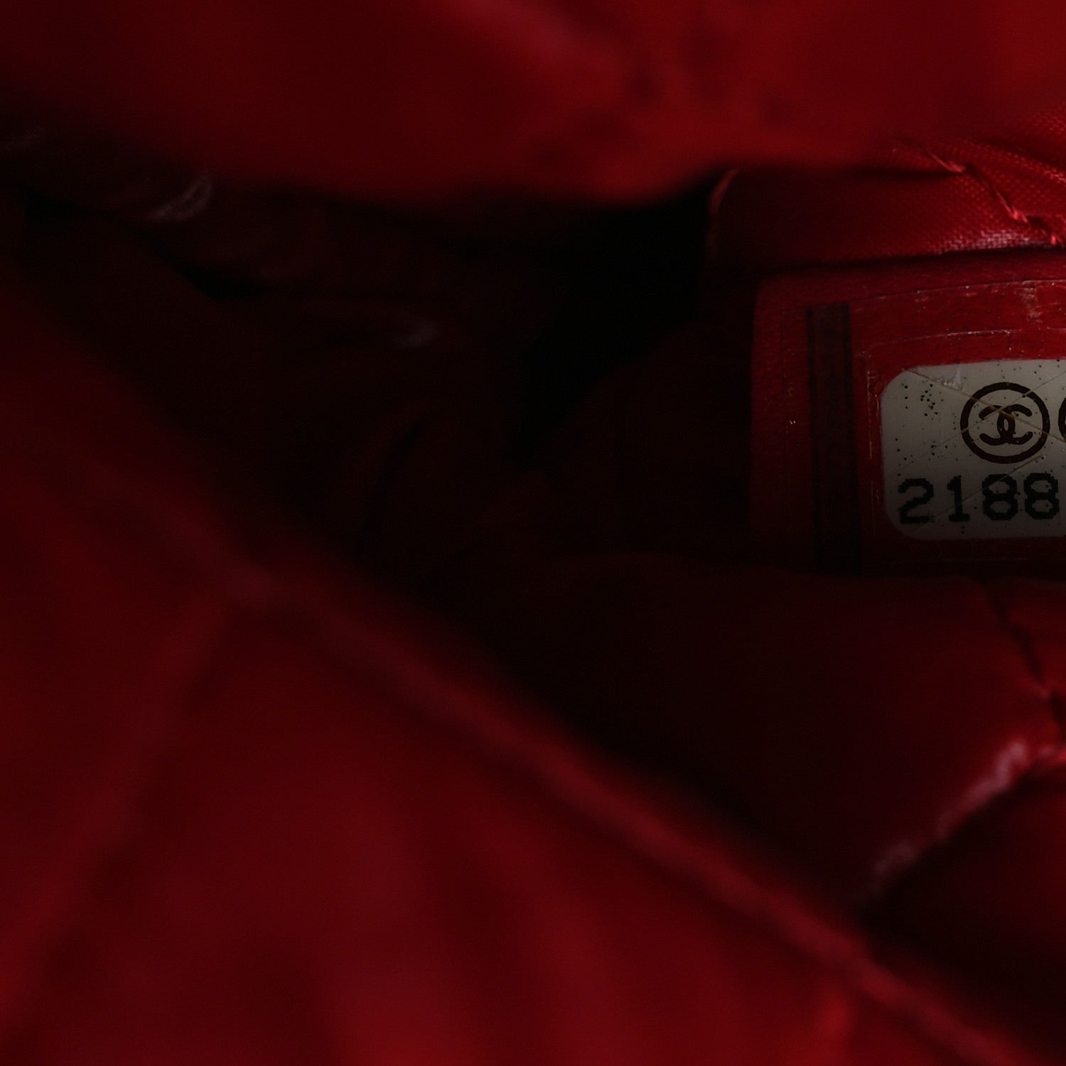 Chanel Lambskin Quilted Large Cosmetic Case Red 7 of 16