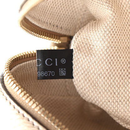 Gucci Metallic Pebbled Calfskin Small Soho Disco Bag Golden Beige 10 of 12