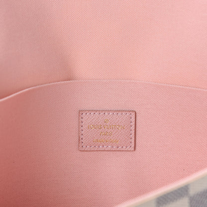 Louis Vuitton Damier Azur Pochette Felicie Chain Wallet Rose Ballerine 9 of 12