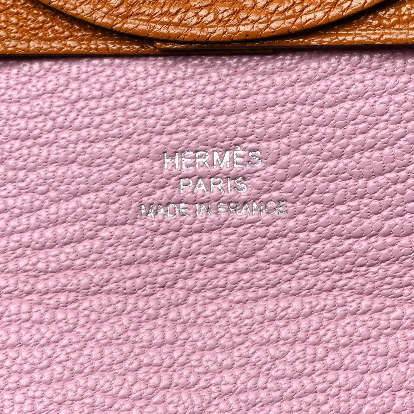 Chevre Mysore Bastia Verso Coin Purse Caramel Mauve Sylvestre