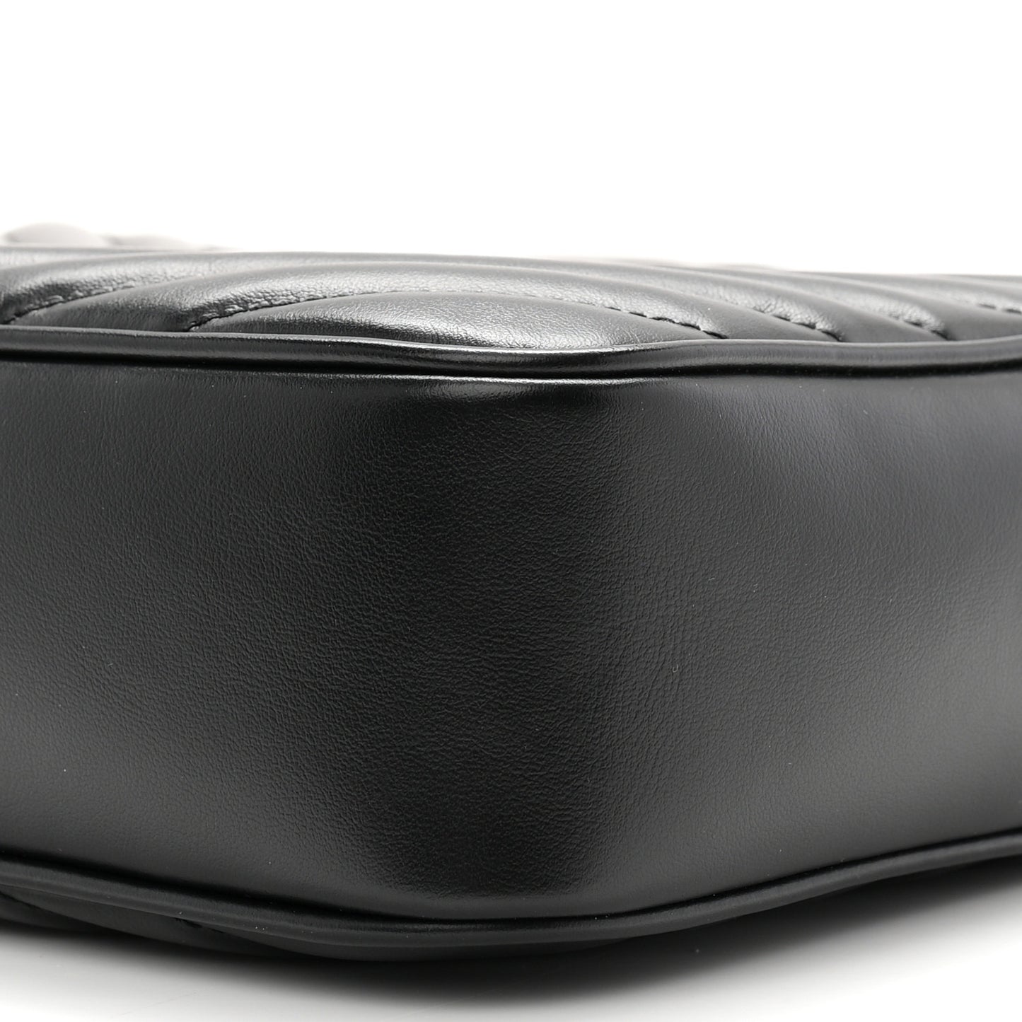 Calfskin Matelasse Monogram Monochrome Lou Camera Bag Black