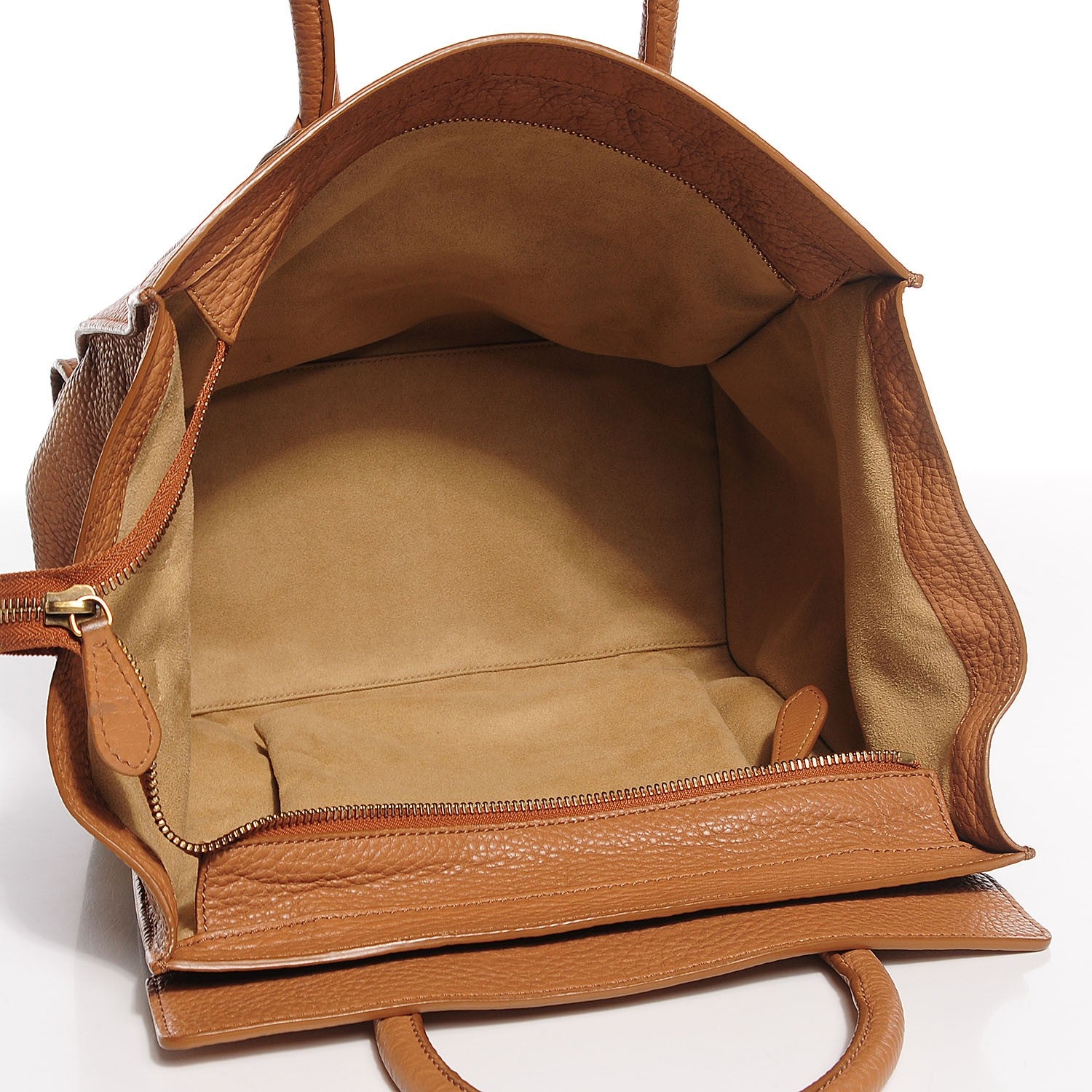 Celine Pebbled Calfskin Mini Luggage Camel 5 of 9