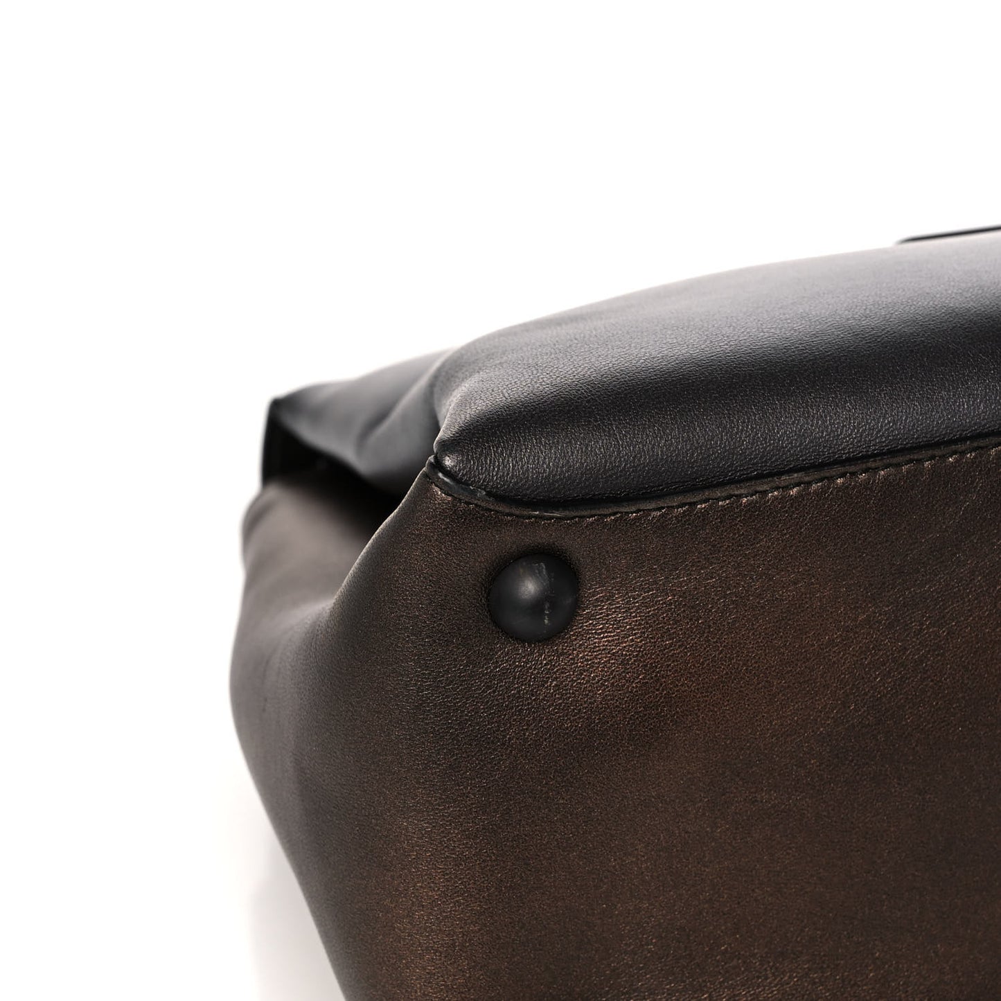 Nappa Medium Piazza Bag Dark Gold Antique Silver