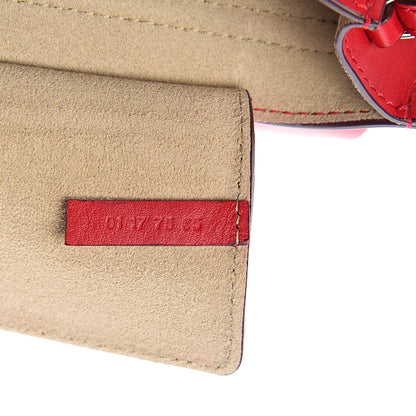 Chloe Suede Calfskin Mini Faye Shoulder Bag Tulip Red 6 of 10